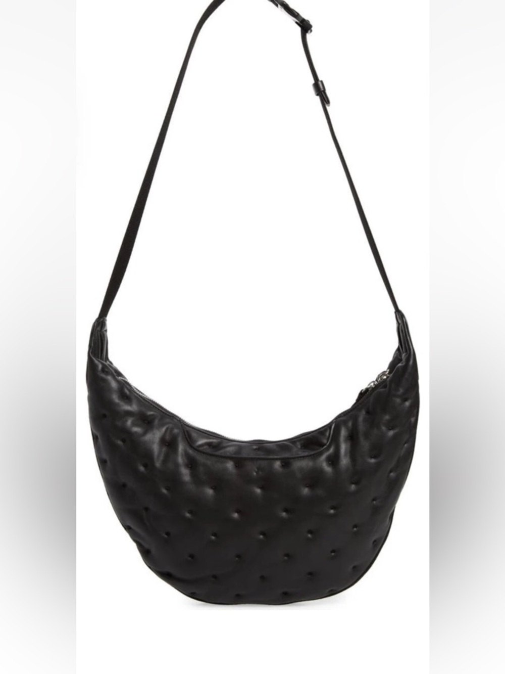 Rag & Bone Riser Women's Black Leather Hobo Crossbody/ Shoulder Bag - Picture 2 of 14